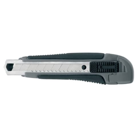 Cutter Westcott Premium larghezza lama 18 mm – guida lama metallo grigio / nero nero E-84005 00