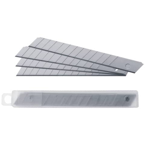 Lame di ricambio Westcott 9 mm argento Conf. 10 pezzi – E-84007 00