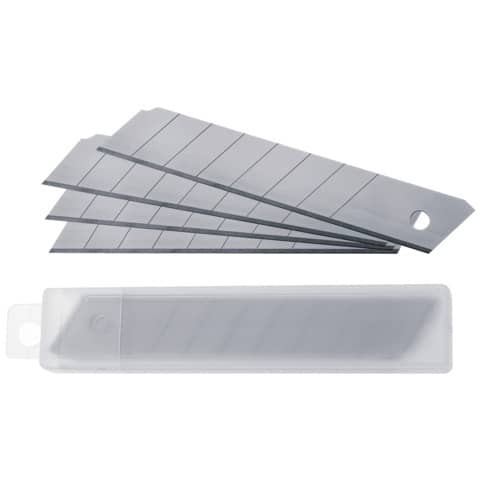 Lame di ricambio Westcott 18 mm argento Conf. 10 pezzi – E-84008 00
