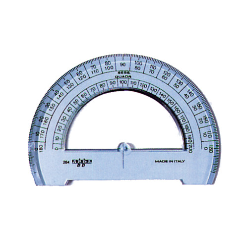 Goniometro ARDA Linea Uni plastica termoresistente fumé ottico trasparente 180° 12 cm – 284SS