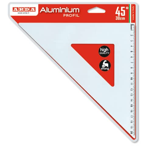 Squadra ARDA Linea Profil alluminio 45° 30 cm 18032