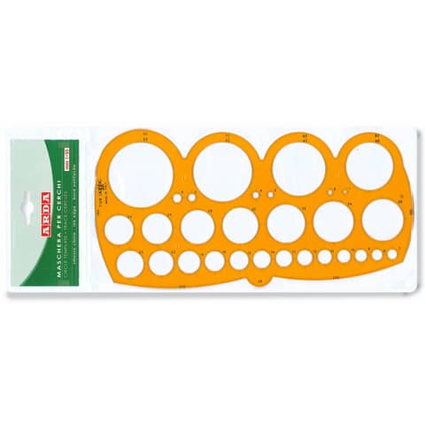 Maschera per cerchi ARDA con smusso mm.1-55/80 polistirolo arancio bordo tirachina – 7126