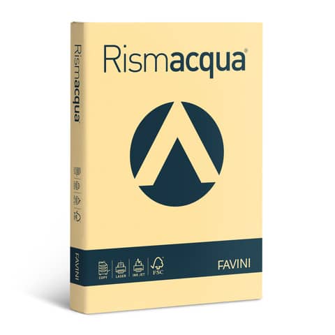 Carta colorata Favini Rismacqua colori tenui 140 g/m² A3 camoscio 02 – Risma da 200 fogli – A65R213
