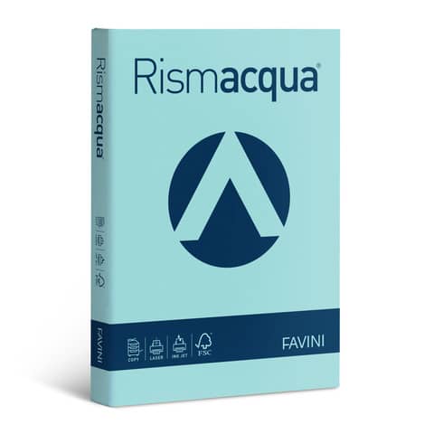 Carta colorata Favini Rismacqua colori tenui 140 g/m² A3 celeste 08 – Risma da 200 fogli – A65T213