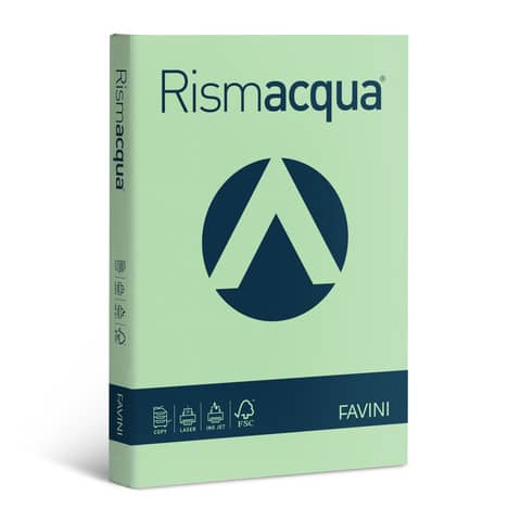 Carta colorata Favini Rismacqua colori tenui 140 g/m² A3 verde chiaro 09 Risma da 200 fogli – A65P213