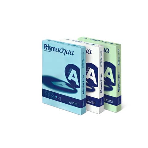 Carta colorata Favini Rismacqua colori tenui 200 g/m² A4 giallo chiaro 07 – Risma da 125 fogli – A672104