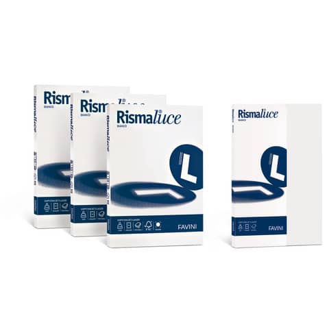 Carta per fotocopie A4 Favini Rismaluce Bianca 100 g/m² Risma da 300 fogli – A680304