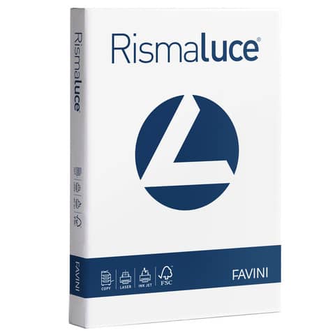 Carta per fotocopie A4 Favini Rismaluce Bianca 140 g/m² Risma da 200 fogli – A650204