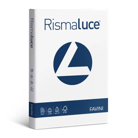 Carta per fotocopie A3 Favini Rismaluce Bianca 100 g/m² Risma da 300 fogli – A680313