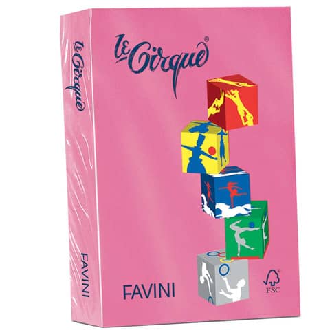 Carta colorata Favini LE CIRQUE 80 g/m² A4 ciclamino astrale 206 risma 500 fogli – A71F504