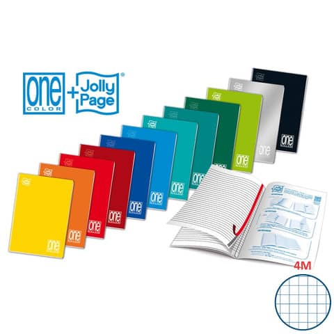 Maxi quaderno One Color A4 – 80 g/m² – 20+1 ff – 4M – 1410