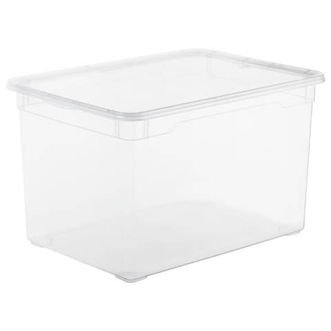 Contenitore Rotho Clear Box in PPL impilabile trasparente – 46 L 55×37,5×31,5 cm – F707808