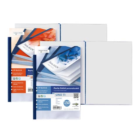 Portalistini personalizzabile in PP Sei Rota Uno TI – PP buccia – 48 buste A4 blu – 55224807