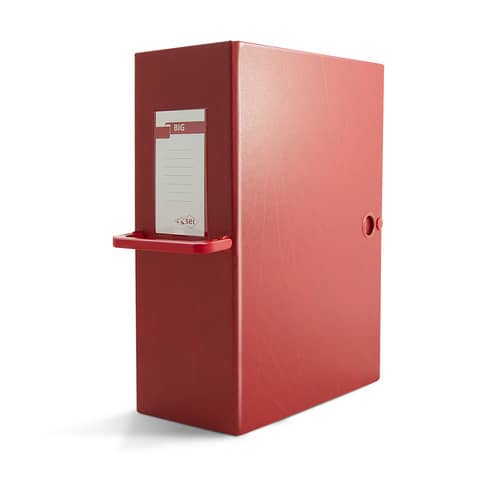 Cartella portaprogetti con bottone Sei Rota Big – dorso 20 cm rosso – 26×36 cm 68002012