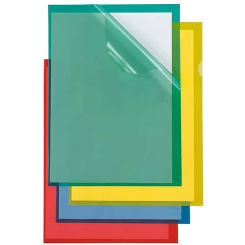 Cartelline a L in PP Sei Rota Poli 150 Color A4 rosso – alto spessore – conf. 25 pezzi – 66232212