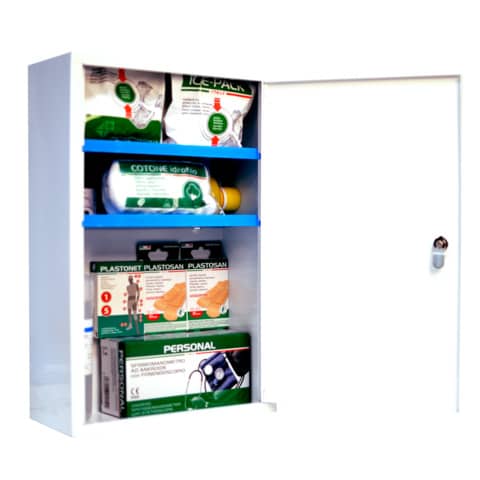 Armadietto Pronto Soccorso PVS 3 ripiani – 2 vani interni bianco – metallo – 3 persone – cps523