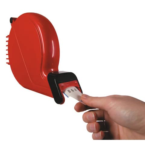 Dispenser per eliminacode MARKIN rosso/nero – 27,5×25,5×5,5 cm Y610DISP