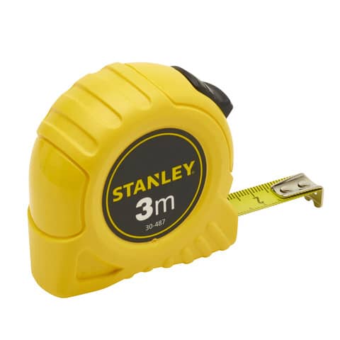 Flessometro STANLEY Tylon 3 m x 13 mm nastro in metallo – gancio per cintura M30487