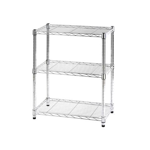 Scaffale a 3 ripiani Serena Group Archimede in acciaio grigio 60x36x75 cm – ZN1424-3