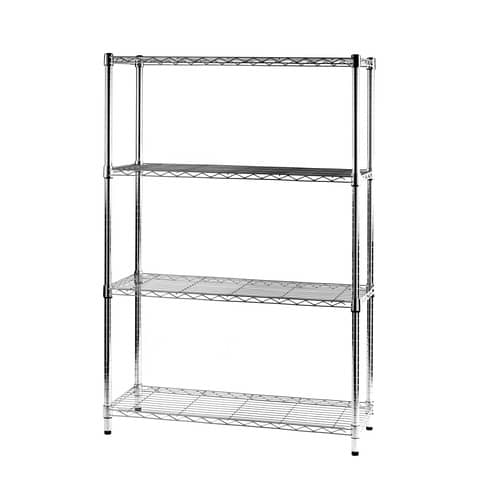 Scaffale a 4 ripiani Serena Group Archimede in acciaio grigio 90x36x137 cm – ZN1436-4