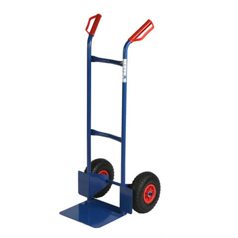Carrello in acciaio Serena Group con doppio manico 47x47x h. 120 cm blu portata 200 kg – HT200