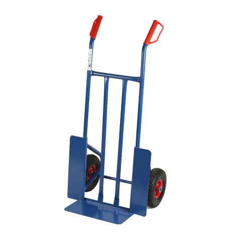 Carrello in acciaio Serena Group con doppio manico 57 x 46 x h. 116 cm blu portata 300 kg – HT300