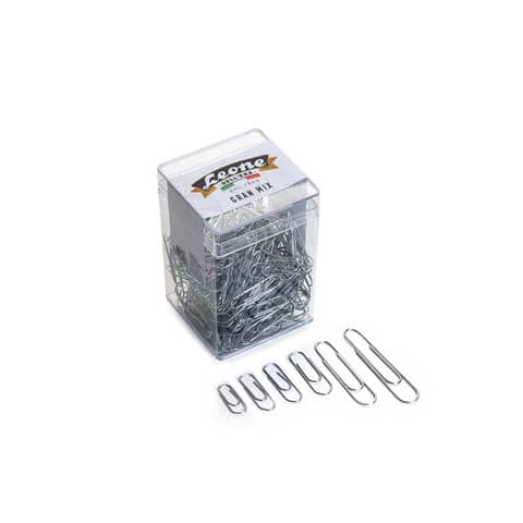 Fermagli Leone Dell’Era filo zincato ritrafilato Gran Mix misure assortite zinco brillante barattolo da 125 g FZB125GMIX