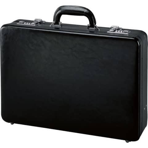 Valigetta ventiquattrore con fondo espandibile Alassio TAORMINA in pelle 45x11x32,5 cm nero – 41033