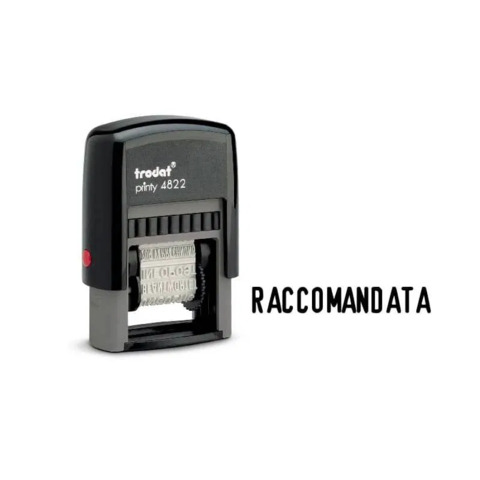 Polinome autoinchiostrante con 12 diciture commerciali TRODAT PRINTY 4822 – 211675
