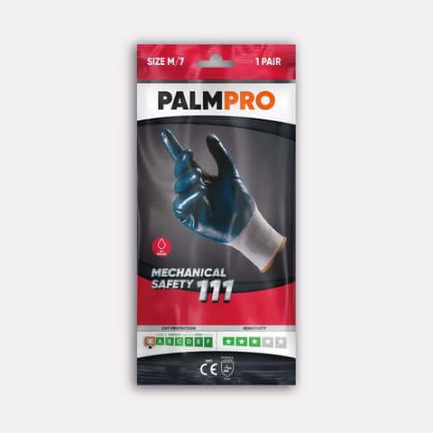 Guanti da lavoro in nylon/nitrile Icoguanti per assemblaggio – taglia L – DPI Cat. II – NNT/LARGE