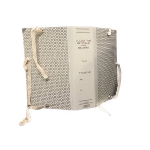 Faldone con lacci occhiellati EURO-CART Bollettino Regionale – cartone da 1,8 mm dorso 8 cm – CABU