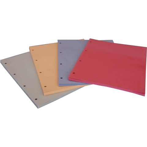 Divisori in cartoncino Manilla con fori EURO-CART 23×30 cm rosso conf. da 100 pezzi DM04RO C/FORI_DESK