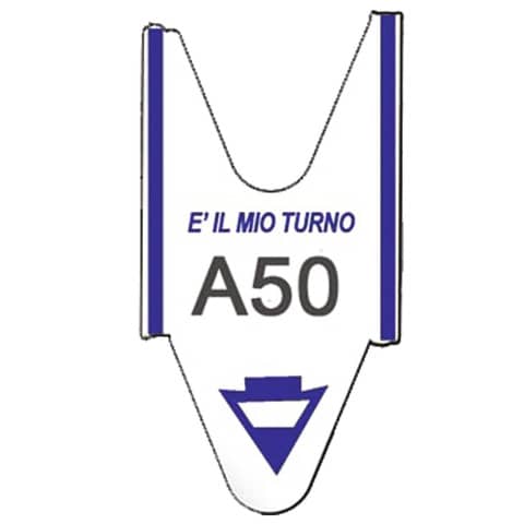 Rotolo tagliandi per eliminacode Printex 2000 tagliandi f.to lettera + 2 cifre blu – Conf. 5 pezzi – TR/ROLL/BLU