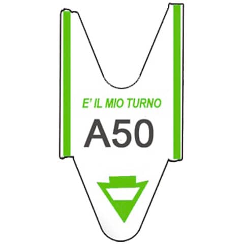 Rotolo tagliandi per eliminacode Printex 2000 tagliandi f.to lettera + 2 cifre verde – Conf. 5 pezzi – TR/ROLL/VER