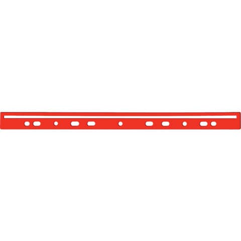 Dorso a foratura universale per stampati Q-Connect 30 cm rosso scatola da 100 – KF02284