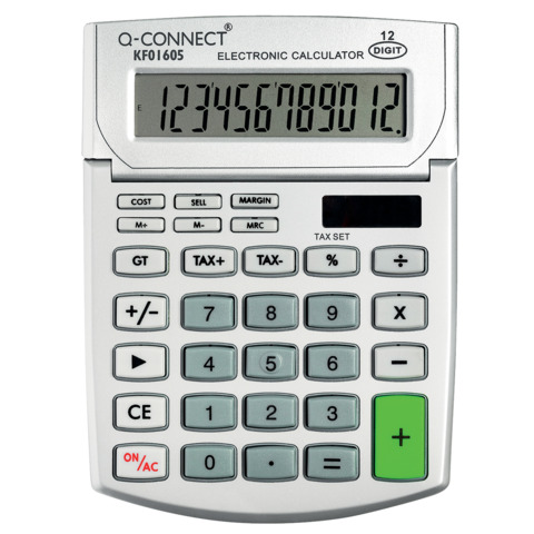 Calcolatrice solare da tavolo Q-Connect M – 12 cifre KF01605