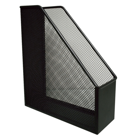 Portariviste in metallo Q-Connect 9,5×29,5×25,8 cm nero KF00862