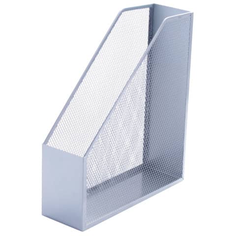 Portariviste in metallo Q-Connect 9,5×29,5×25,8 cm argento KF00845