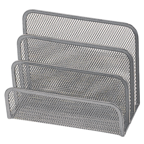 Sparticarte in metallo Q-Connect 17×13,5×8,3 cm argento KF00852