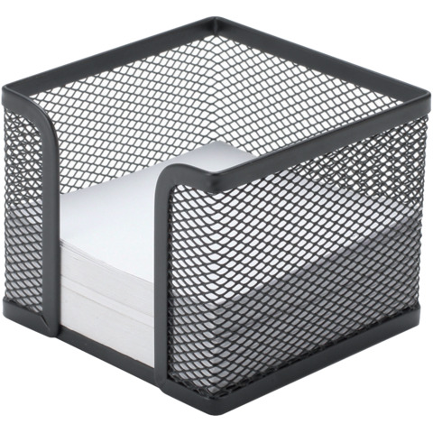 Portamemo in metallo Q-Connect 9,5×8,0x9,5 cm nero KF00878
