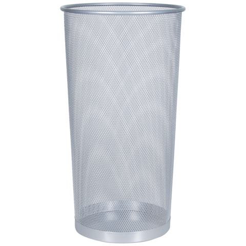 Portaombrelli in metallo Q-Connect 22.6 l h 50 cm x diametro 27,5 cm argento KF00828