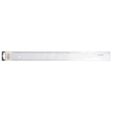 Righello Q-Connect trasparente 50 cm  KF00589