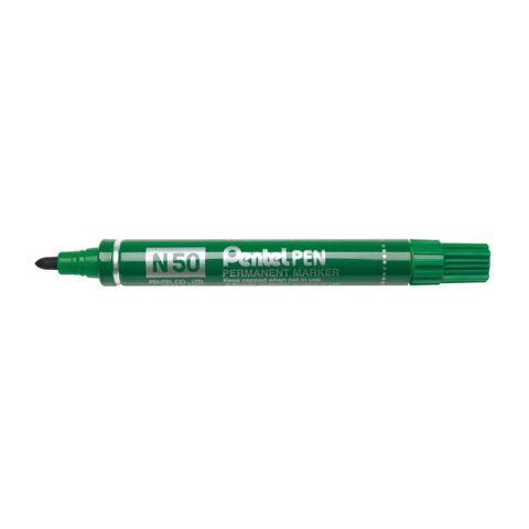 Marcatore professionale permanente Pentel N50 punta conica 4,3 mm verde N50-D