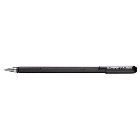 Penne a sfera Pentel Superb Document 1 mm nero BK77MDK