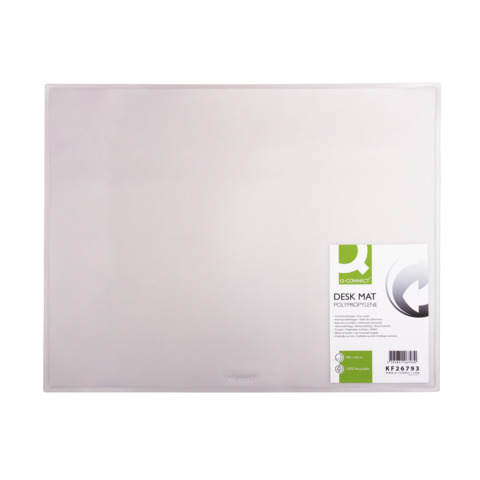 Sottomano senza copertina Q-Connect 63×50 cm trasparente KF26793