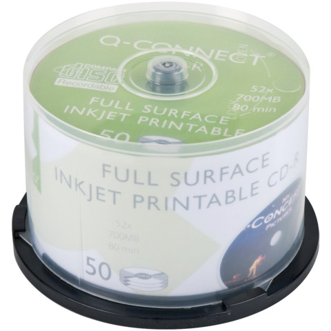CD-R stampabili Q-Connect spindle 700 MB 80 min 52x conf. 50 – KF18020