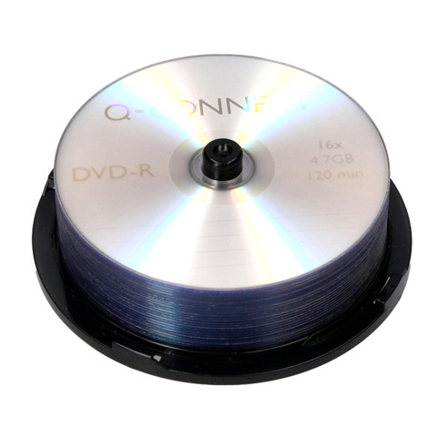 DVD-R Q-Connect Spindle 16x 120 min non stampabile conf.da 25 pezzi – KF00255