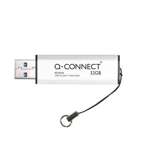 Chiavetta USB in blister Q-Connect Super Speed 3.0 argento/nero 32 GB KF16370