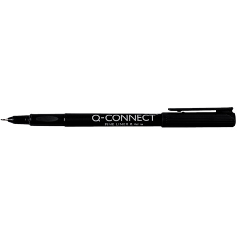 Fineliner Q-Connect 0.4 mm nero  Conf. 10 pezzi – KF25007