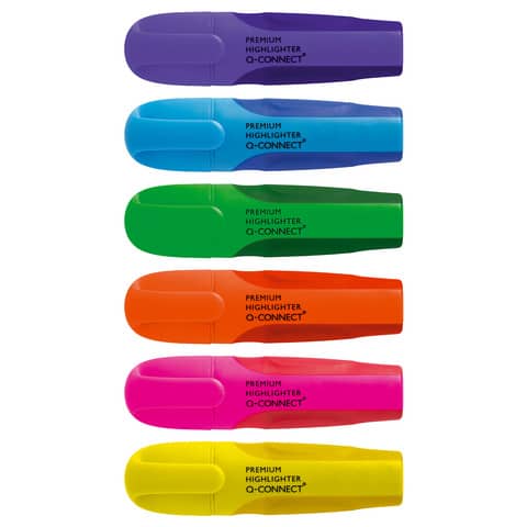 Evidenziatore Q-Connect 2-5 mm  astuccio da 6 colori – KF16042